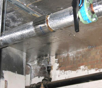 Hot water tank's outlet pipe