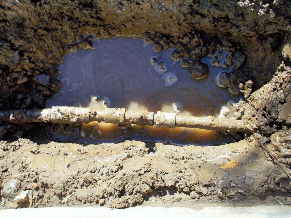 Image of a leaking pipe