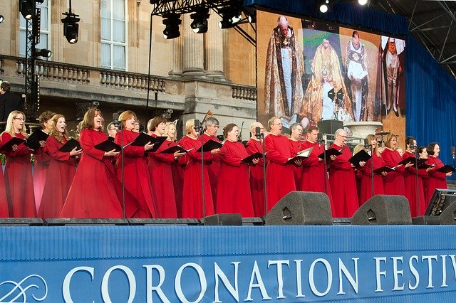 A ceremony at Buckingham Palace